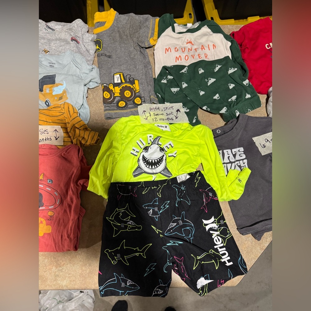 Various size Infant Boys Clothing lot